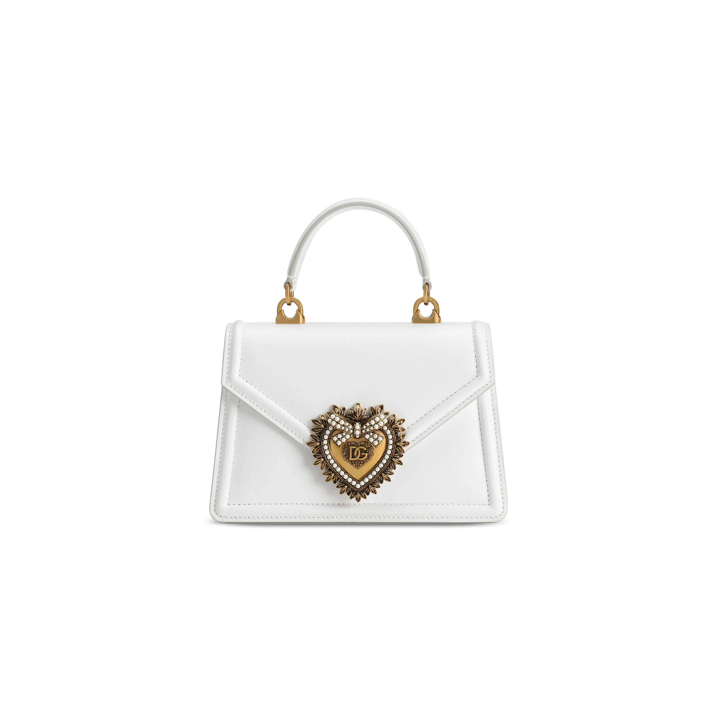 DOLCE GABBANA SMALL SMOOTH CALFSKIN DEVOTION BAG BB6711AV89380002 (19*13*4.5cm) DOLCE GABBANA SMALL SMOOTH CALFSKIN DEVOTION BAG BB6711AV89380002 (19*13*4.5cm)